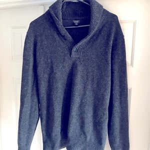 J.Crew Lambswool Shawl-Collar PulloverSweater| M |